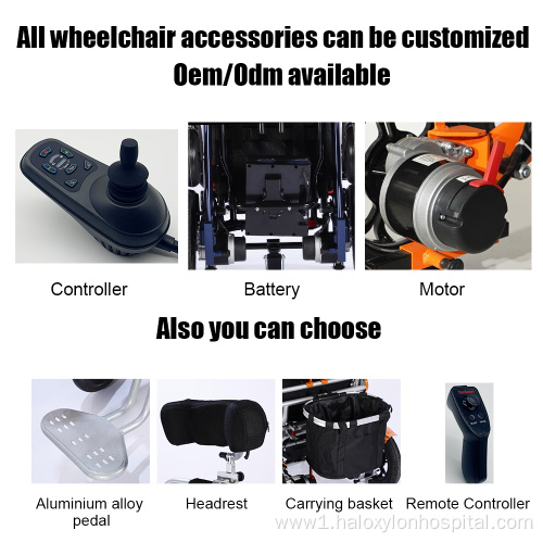 Handicapped Foldable Lightweight Electric Power Wheelchair